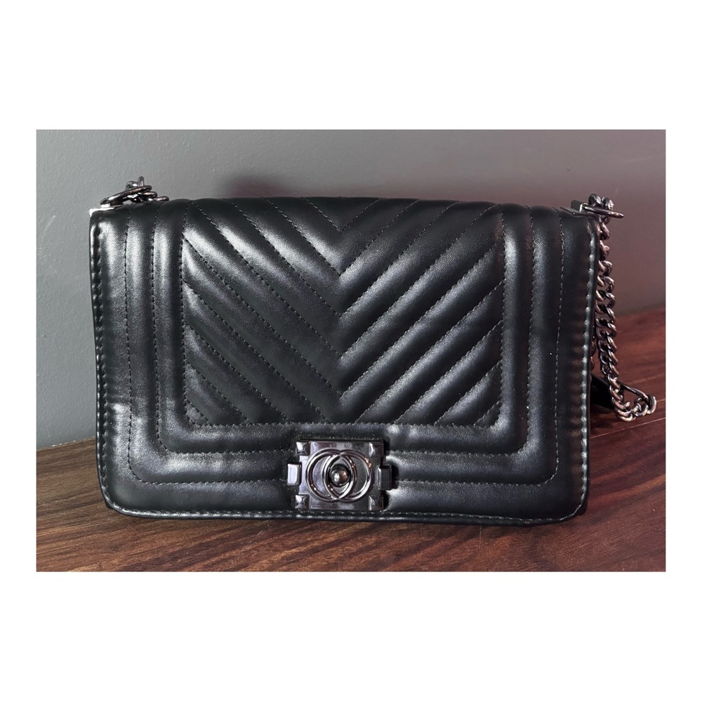 Designer Inspired // Black Boy Bag